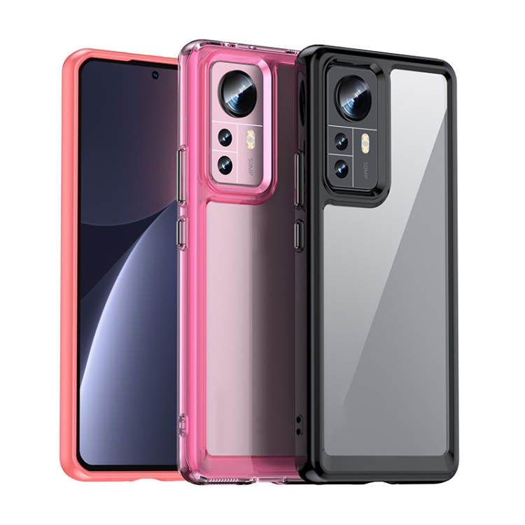  Xiaomi 12 Skal Hybrid Akryl Transparent/Blå