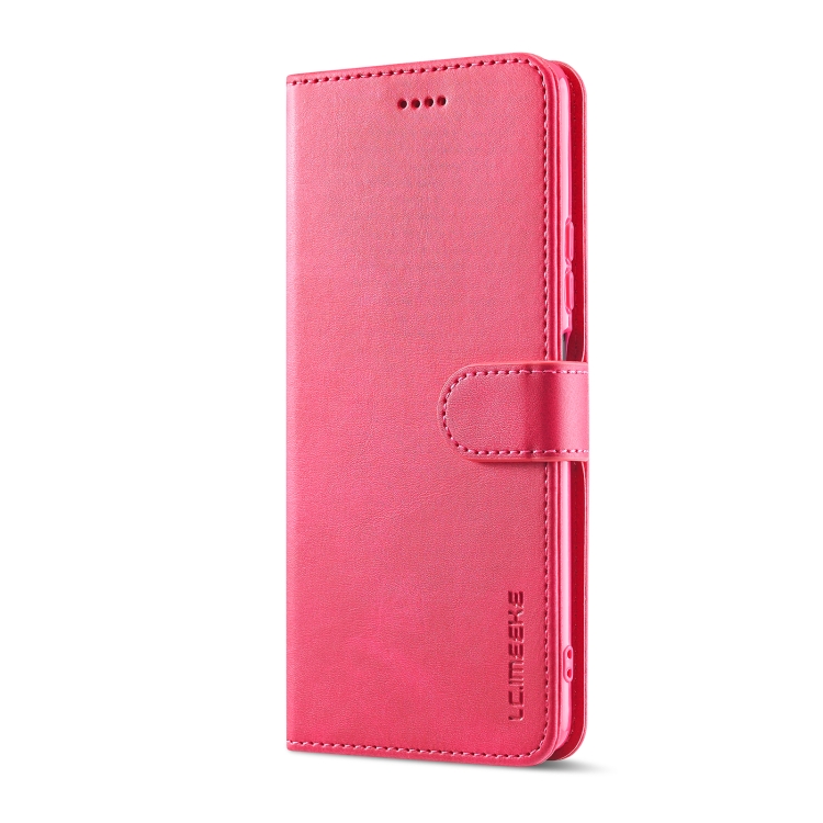 LC.IMEEKE LC.IMEEKE Xiaomi 12 Fodral Läder Röd/Rosa