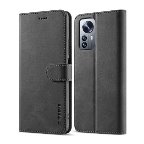 LC.IMEEKE LC.IMEEKE Xiaomi 12 Fodral Läder Svart