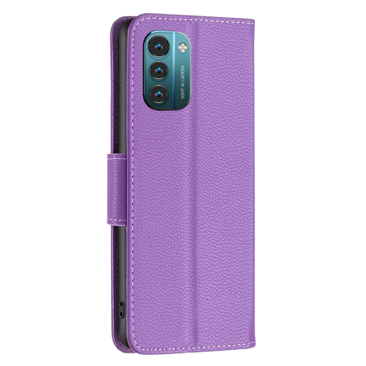  Nokia G11 / G21 Fodral Shark Litchi Lila