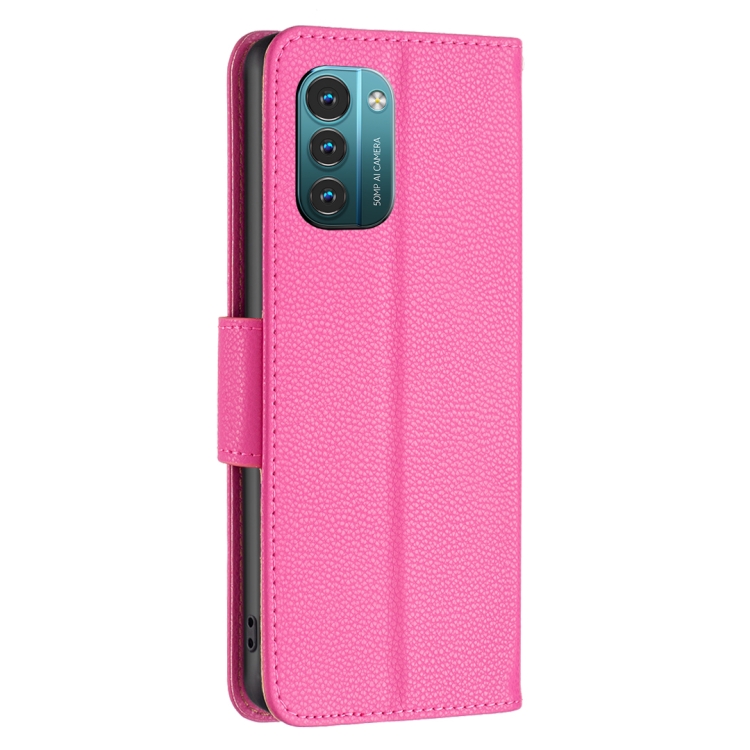  Nokia G11 / G21 Fodral Shark Litchi Rosa