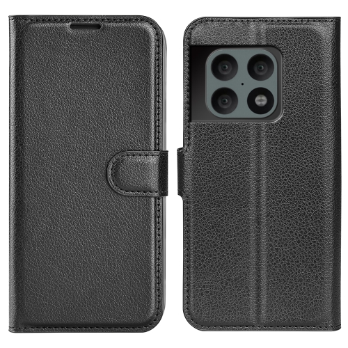  OnePlus 10 Pro 5G Fodral Litchi Textur Svart