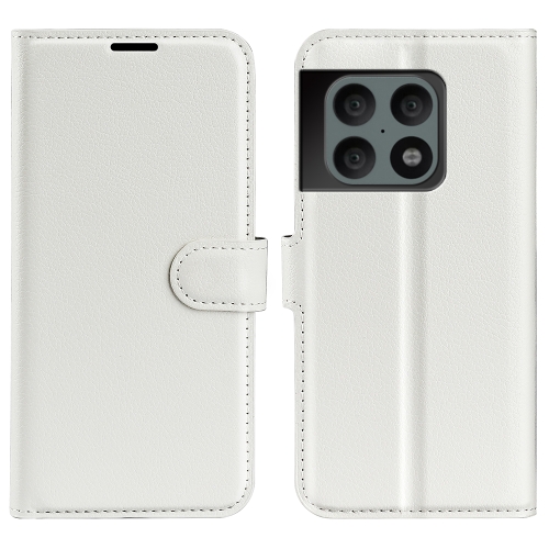  OnePlus 10 Pro 5G Fodral Litchi Textur Vit