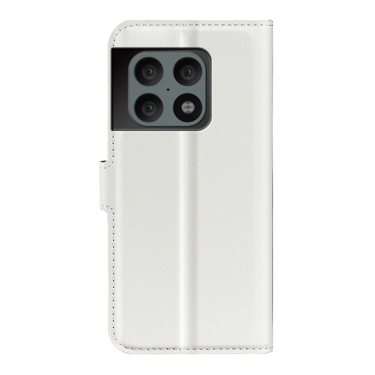  OnePlus 10 Pro 5G Fodral Litchi Textur Vit