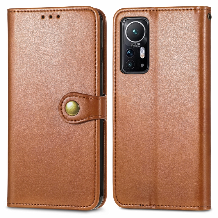 Xiaomi 12 Fodral Mässing Magnet Brun