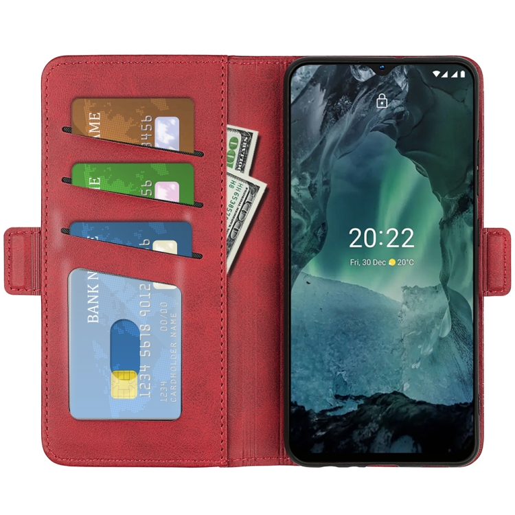  Nokia G11 / G21 Fodral Magnetisk Stängning Röd