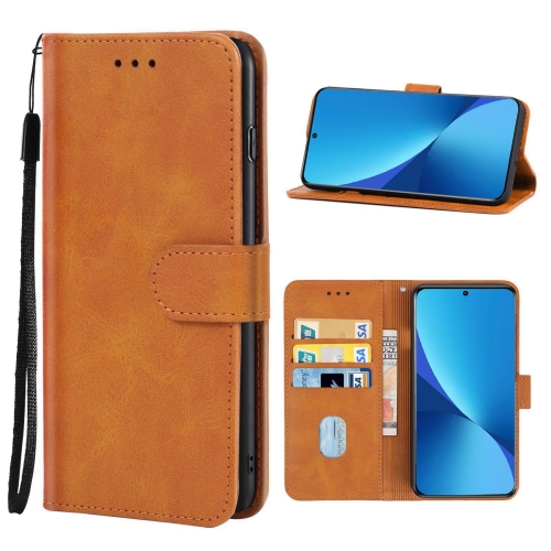  Xiaomi 12 Pro Fodral Läder Brun