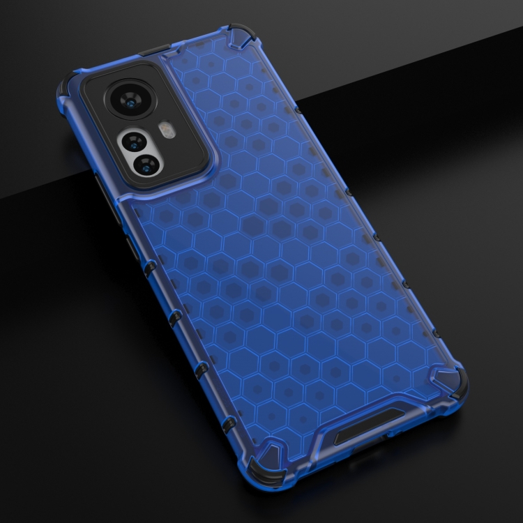  Xiaomi 12 Pro Skal Hybrid Honeycomb Blå