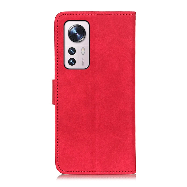 KHAZNEH KHAZNEH Xiaomi 12 Pro Fodral Retro Läder Röd