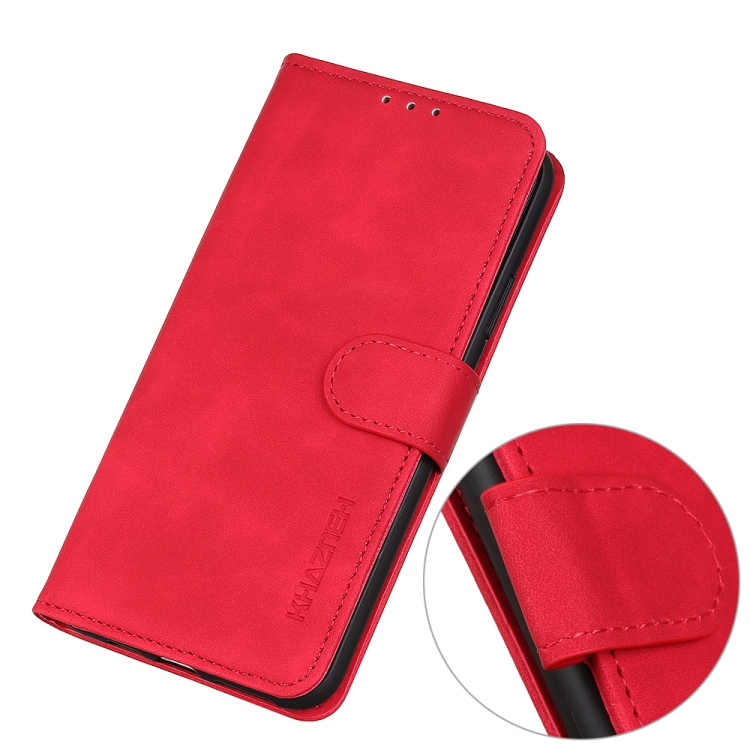 KHAZNEH KHAZNEH Xiaomi 12 Pro Fodral Retro Läder Röd