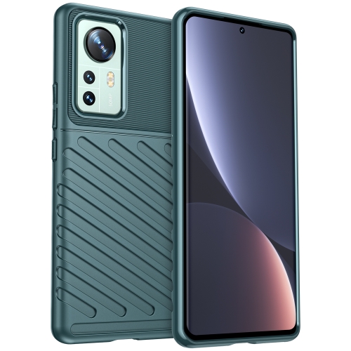  Xiaomi 12 Pro Skal Twill Textur Grön
