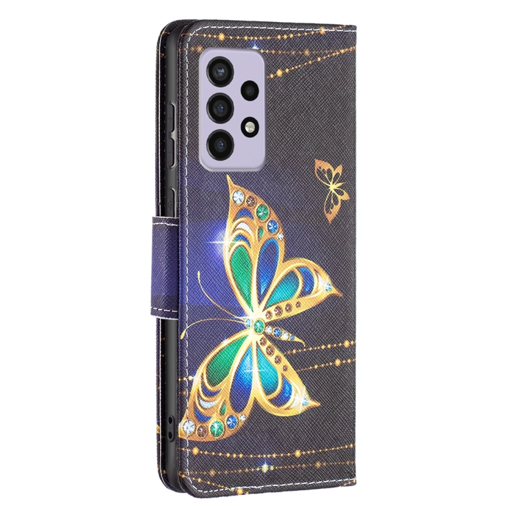  Samsung Galaxy A33 5G Fodral Med Tryck Guld Fjäril