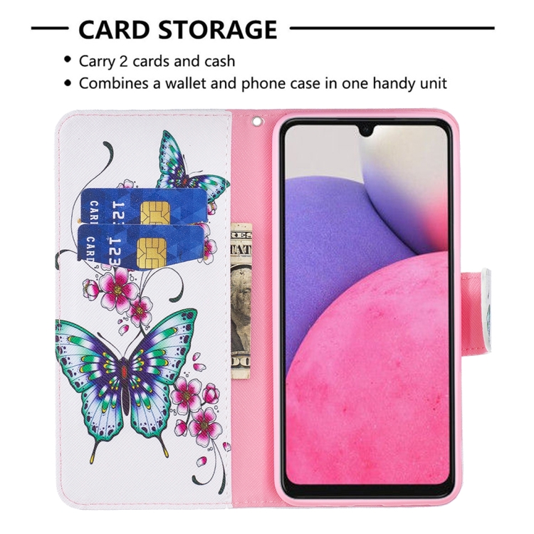  Samsung Galaxy A33 5G Fodral Med Tryck Fjärilar