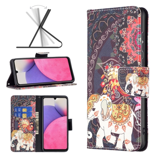  Samsung Galaxy A33 5G Fodral Med Tryck Mandala Elefant