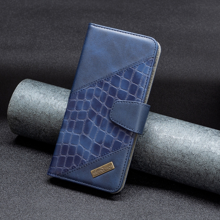  Samsung Galaxy A33 5G Fodral Krokodil Textur Blå