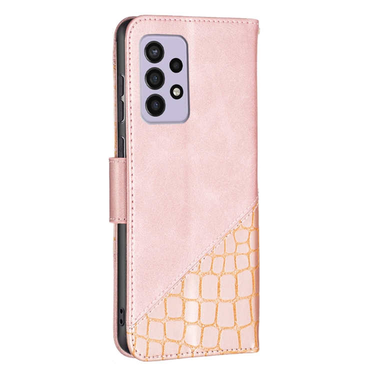  Samsung Galaxy A33 5G Fodral Krokodil Textur Roséguld