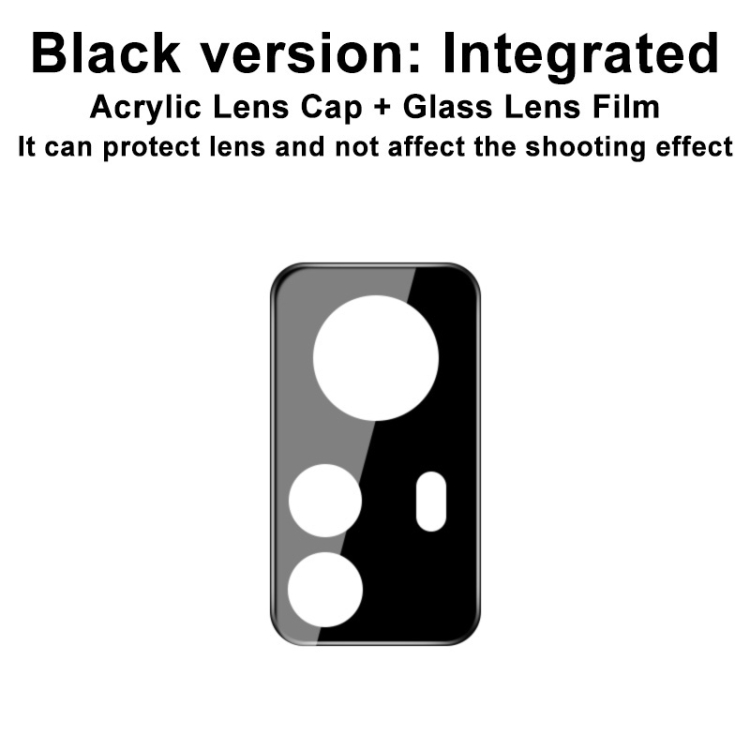 IMAK IMAK Xiaomi 12 Pro Linsskydd Härdat Glas Svart