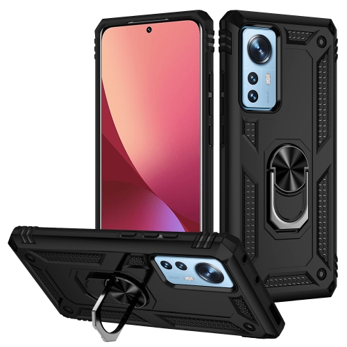  Xiaomi 12 Pro Skal Ring Hybrid Armor Svart