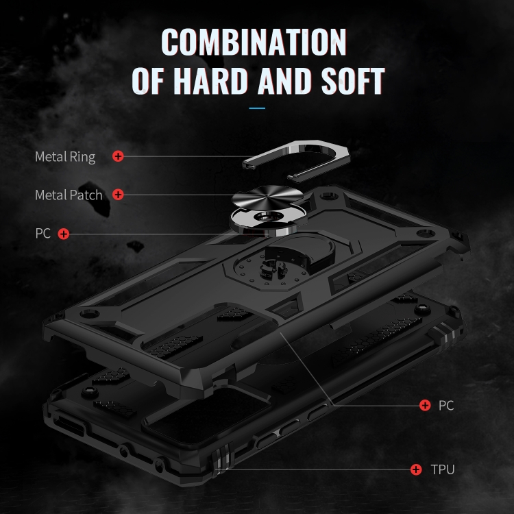  Xiaomi 12 Pro Skal Ring Hybrid Armor Svart