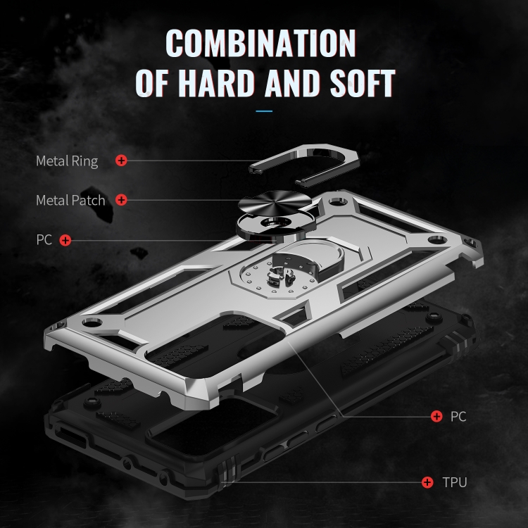  Xiaomi 12 Pro Skal Ring Hybrid Armor Silver