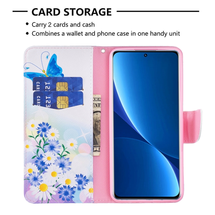  Xiaomi 12 Pro Fodral Med Tryck Sommarblommor