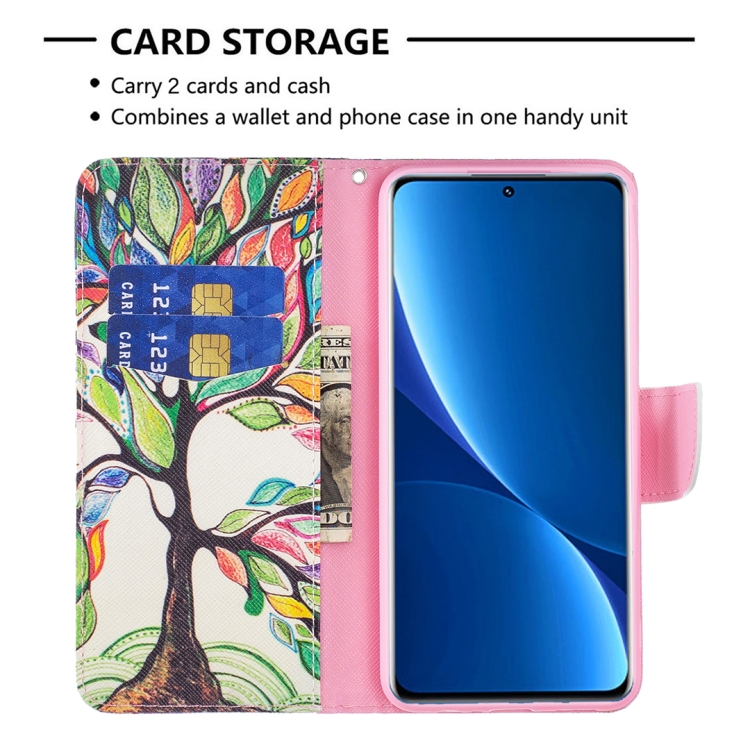 Xiaomi 12 Pro Fodral Med Tryck Färgat Träd