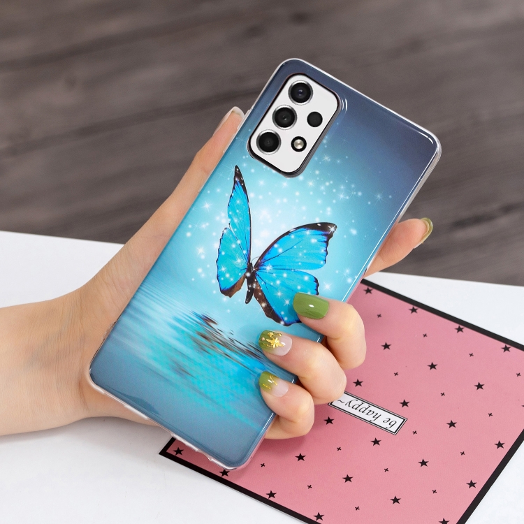  Samsung Galaxy A33 5G Skal Glow-in-dark Fjäril