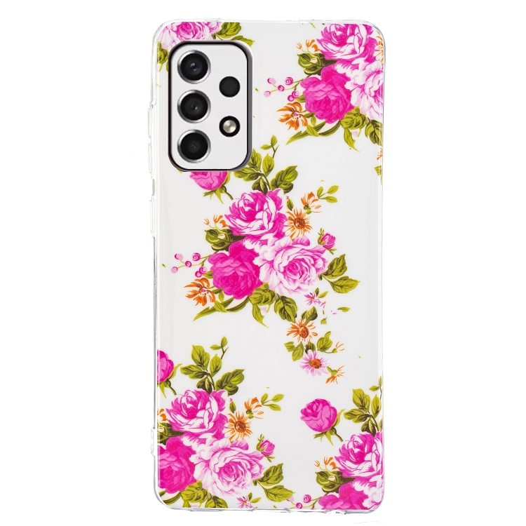  Samsung Galaxy A33 5G Skal Glow-in-dark Blommor