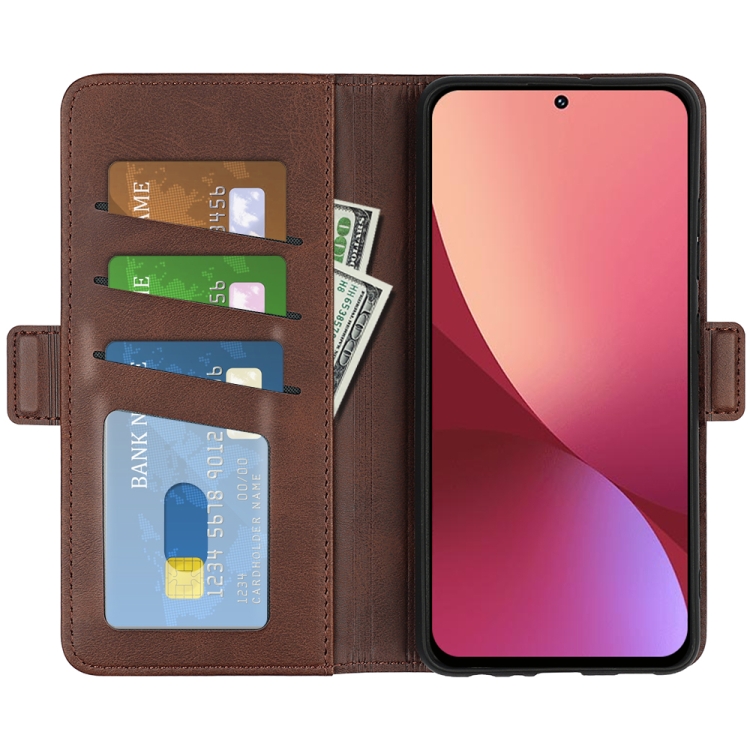  Xiaomi 12 Pro Fodral Magnetisk Stängning Brun