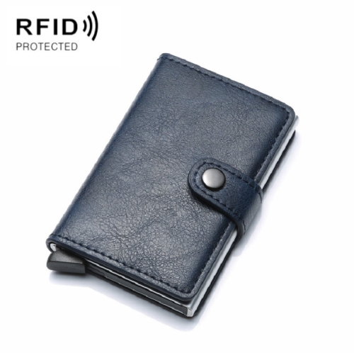  RFID Aluminium Skyddande Kortfodral Royal Blue