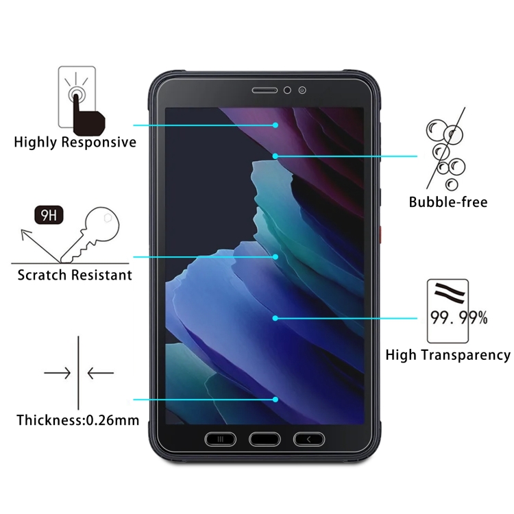  Samsung Galaxy Tab Active 3 Skärmskydd Härdat Glas