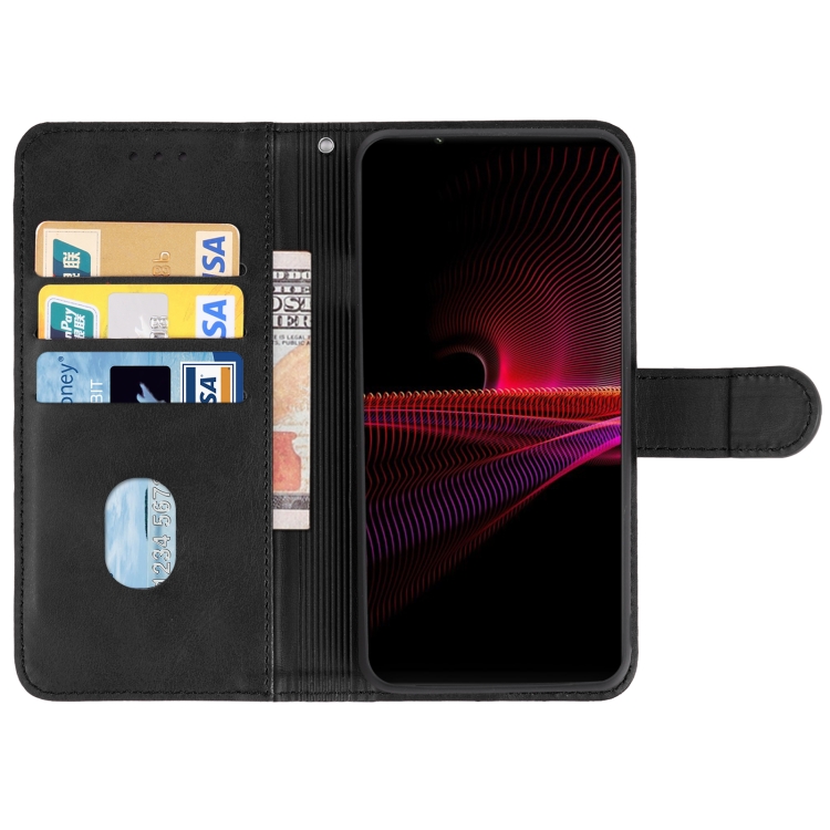  Sony Xperia 1 IV Fodral Läder Svart