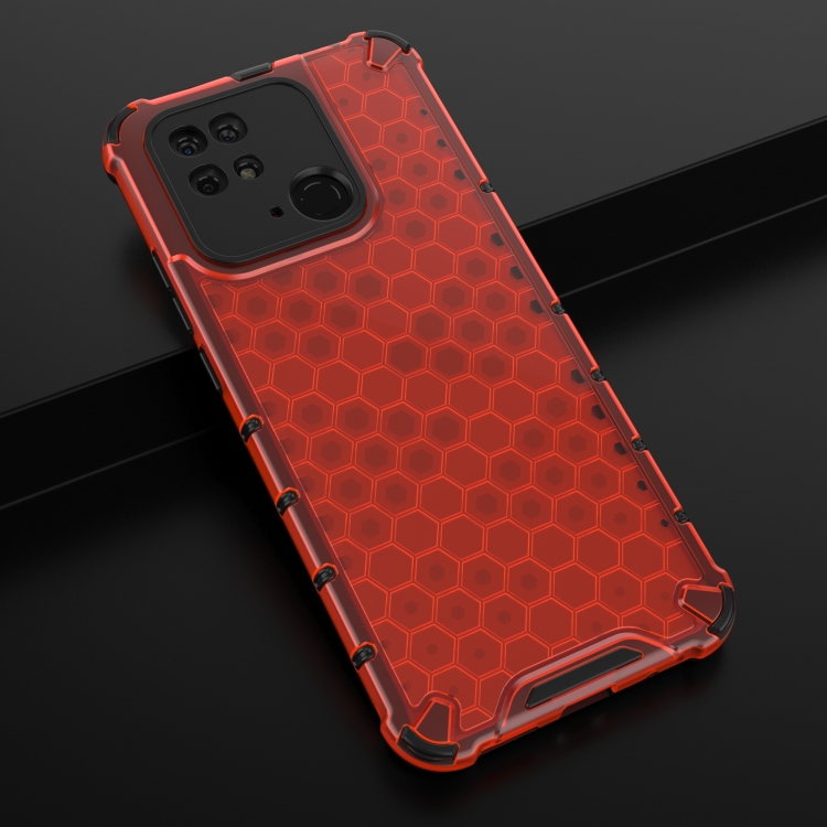  Xiaomi Redmi 10C Skal Armor Honeycomb Röd