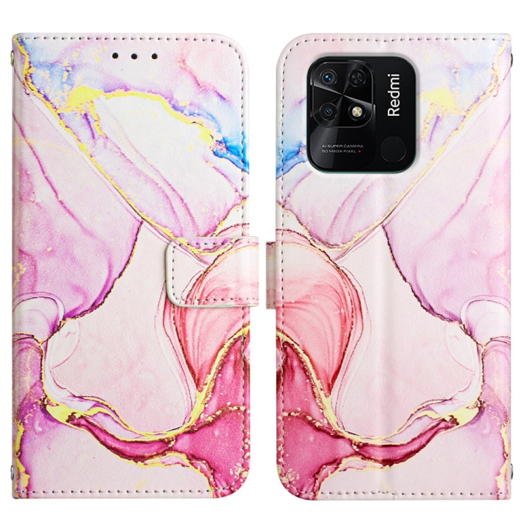  Xiaomi Redmi 10C Fodral Marmor Roséguld