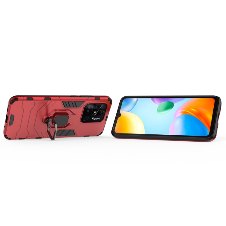  Xiaomi Redmi 10C Skal Hybrid Ring Röd