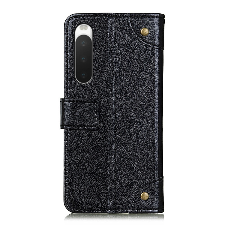  Sony Xperia 10 IV Fodral Mässing Dekor Svart