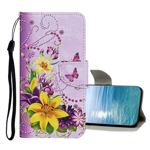  Xiaomi Redmi 10C Fodral Med Tryck Gul Blomma/Fjäril