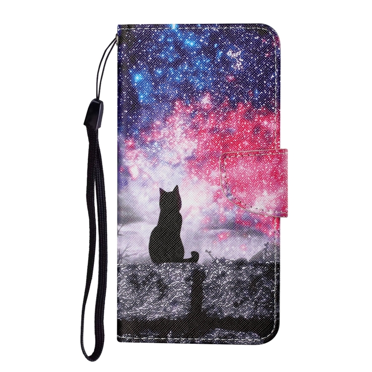  Xiaomi Redmi 10C Fodral Med Tryck Galaxy Cat