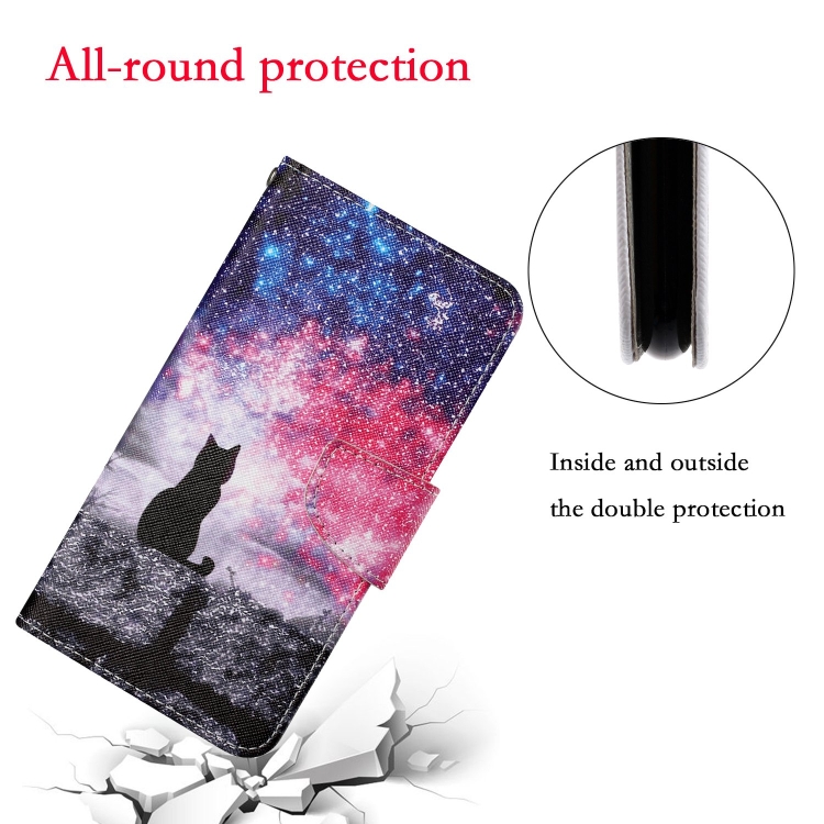  Xiaomi Redmi 10C Fodral Med Tryck Galaxy Cat