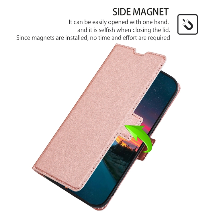  Sony Xperia 1 IV Fodral Slim Läder Roséguld