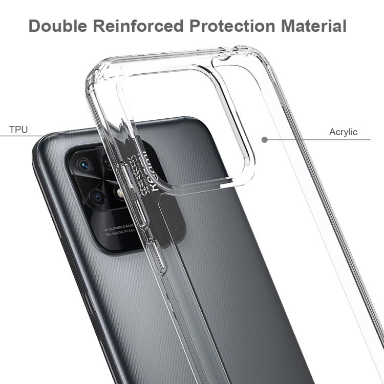 Xiaomi Redmi 10C Skal Akryl/TPU Svart