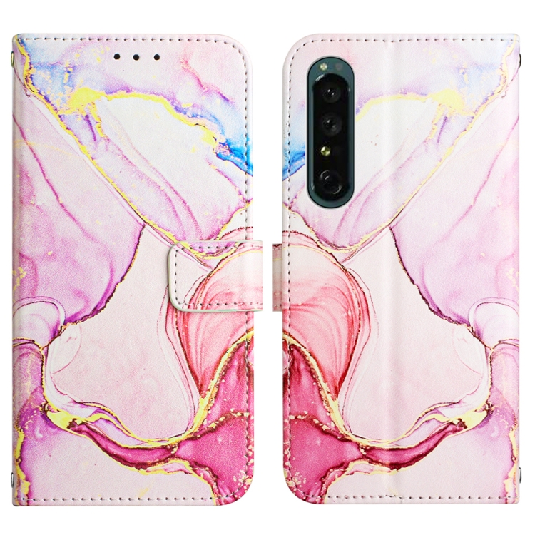  Sony Xperia 1 IV Fodral Marmor Roséguld