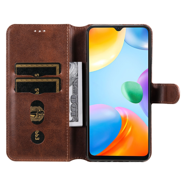  Xiaomi Redmi 10C Fodral Läder Brun