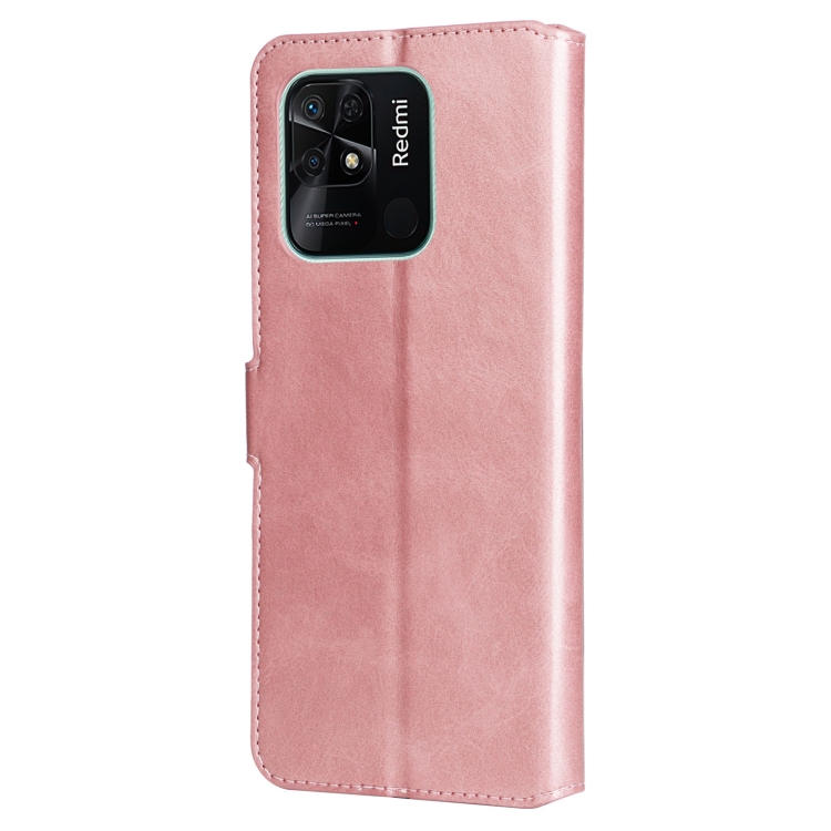  Xiaomi Redmi 10C Fodral Läder Roséguld