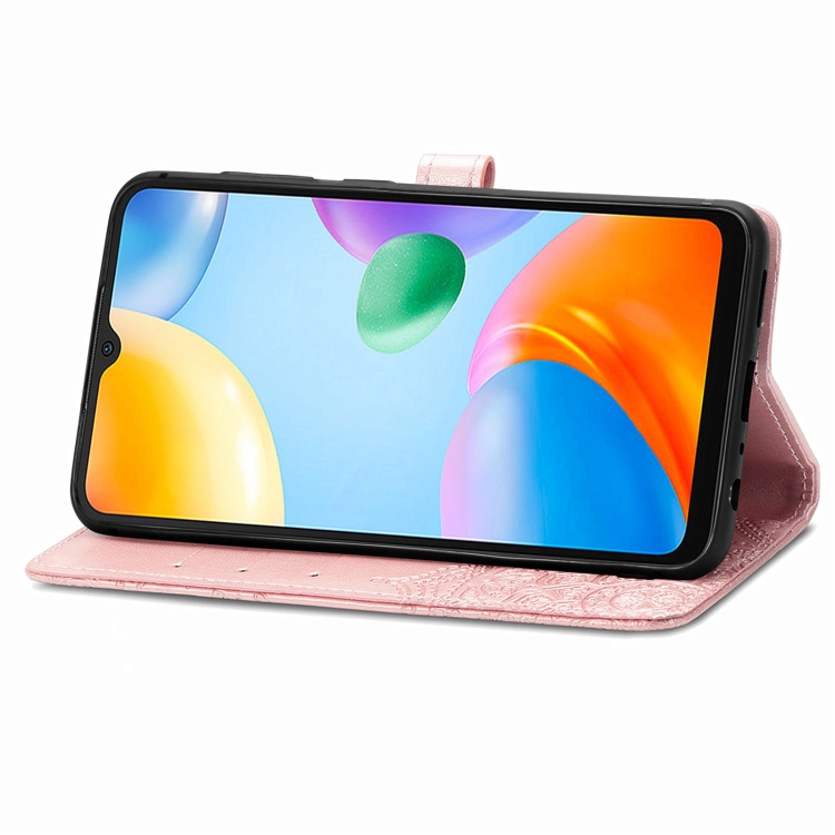  Xiaomi Redmi 10C Fodral Mandala Läder Roséguld