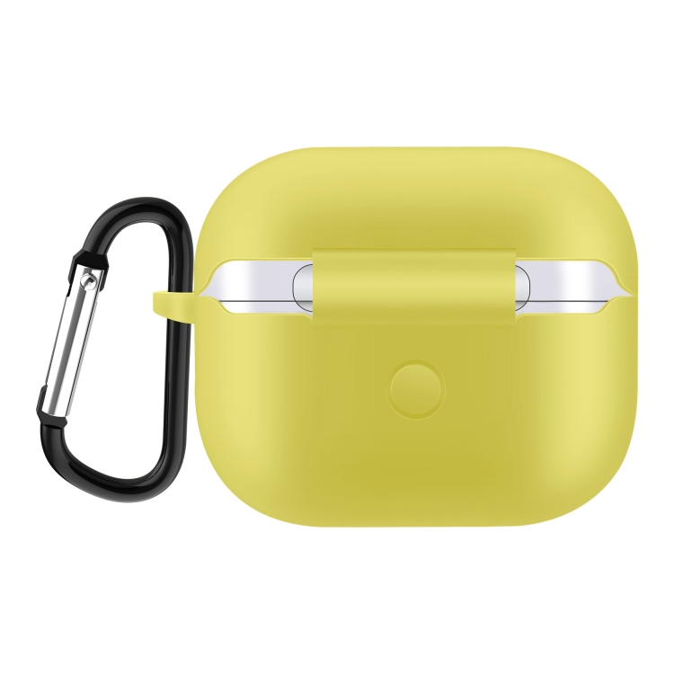  AirPods 3 Skal Silikon Karbinhake Gul