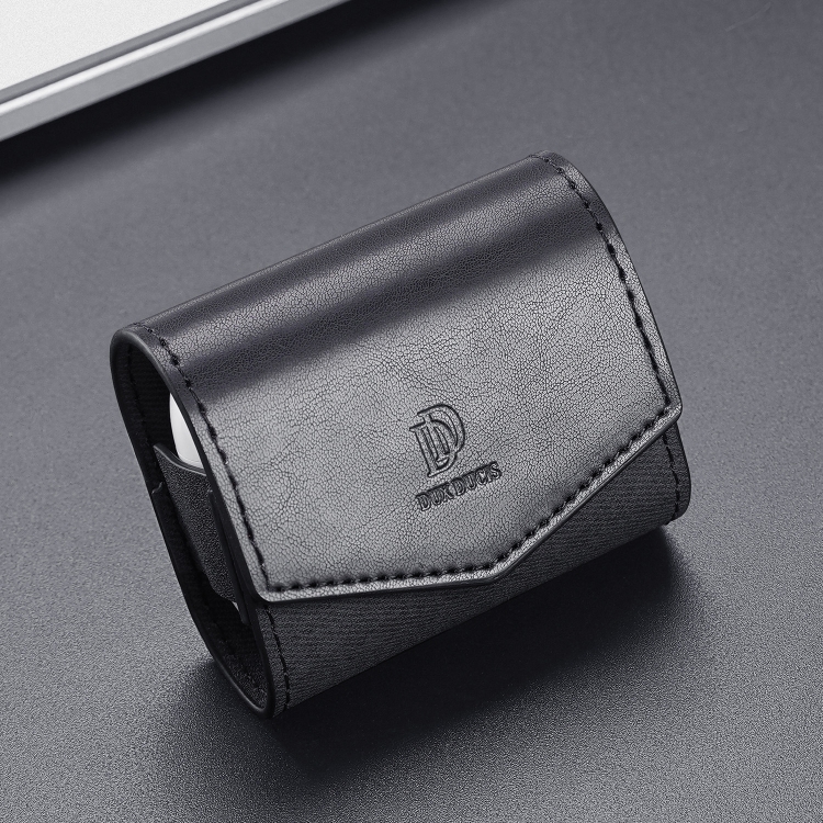 DUX DUCIS DUX DUCIS AirPods 3 Fodral PU-Läder Med Krok Svart