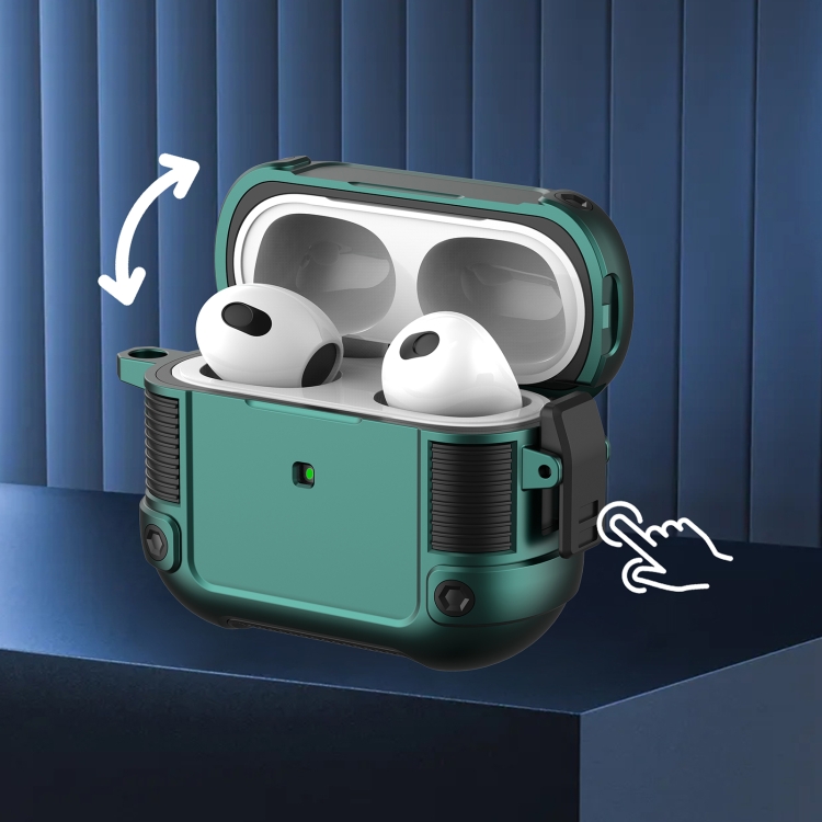  AirPods 3 Skal Shockproof Tank Hybrid Brun