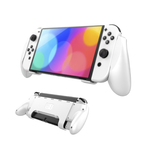  Nintendo Switch OLED Skal Comfort Grip Med Ställ Vit