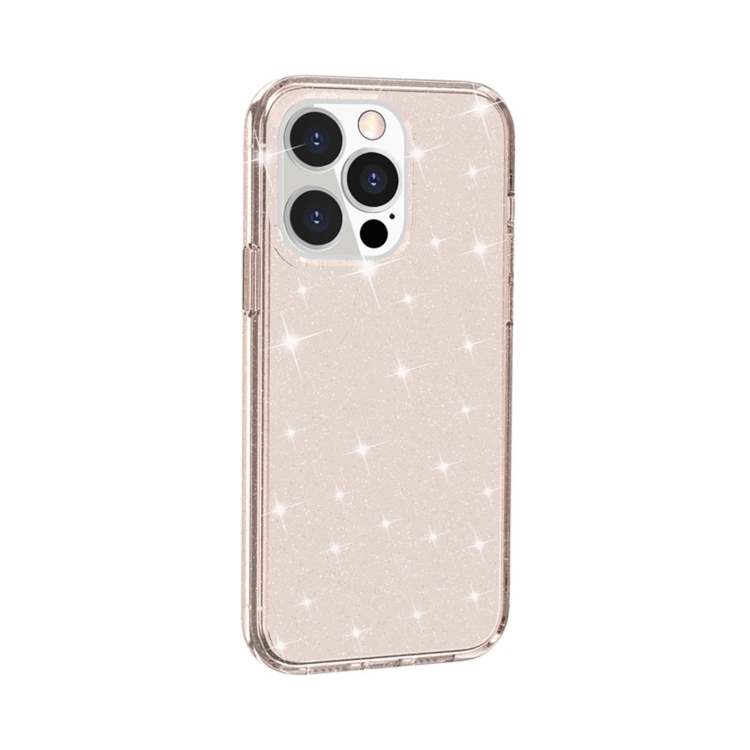  iPhone 14 Pro Max Skal Shockproof Glitter TPU Roséguld